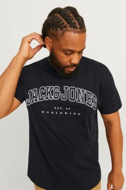 Jack & Jones PLUS Camiseta regular fit PLUS negro Clearance