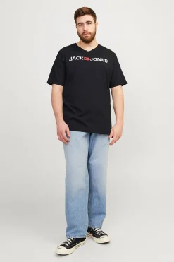 Jack & Jones PLUS Camiseta regular fit PLUS negro Outlet