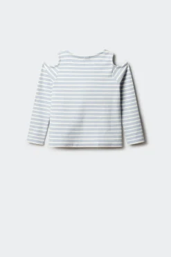 Springfield Kids Camiseta rib hombros descubiertos niña azul Hot