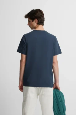 Silbon Camiseta minilogo Azul marino Sale