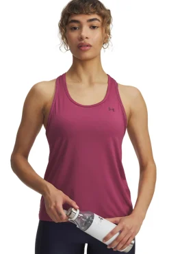 Under Armour Camiseta sin mangas de mujer fucsia Hot