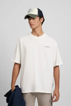 Silbon Camiseta special fit tennis society Marfil Clearance