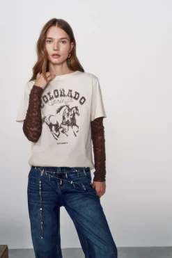 High Spirits Camiseta Stetson nude Clearance