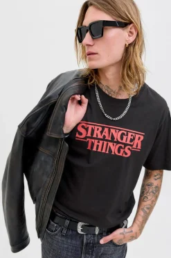 Jack & Jones Camiseta Stranger Things negro Clearance