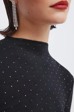 Springfield Camiseta strass negro Sale