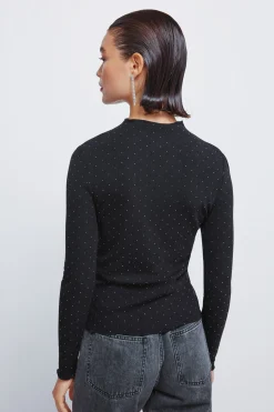 Springfield Camiseta strass negro Sale