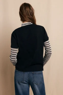 Slowlove Camiseta tachas Negro New