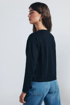 Springfield Camiseta tachas negro Online