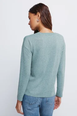 Springfield Camiseta tachas posicionadas verde Clearance