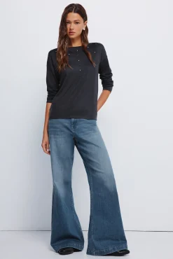 Springfield Camiseta tachas posicionadas gris Discount