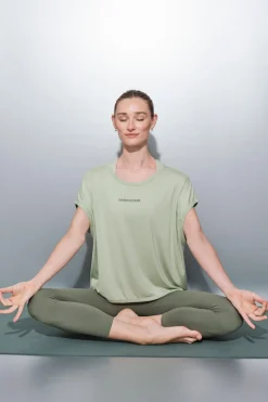 Dash and Stars Camiseta tejido extra suave verde Sale