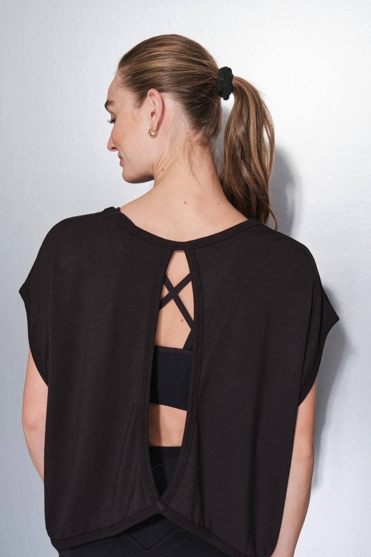 Dash and Stars Camiseta tejido extra suave negra negro Best