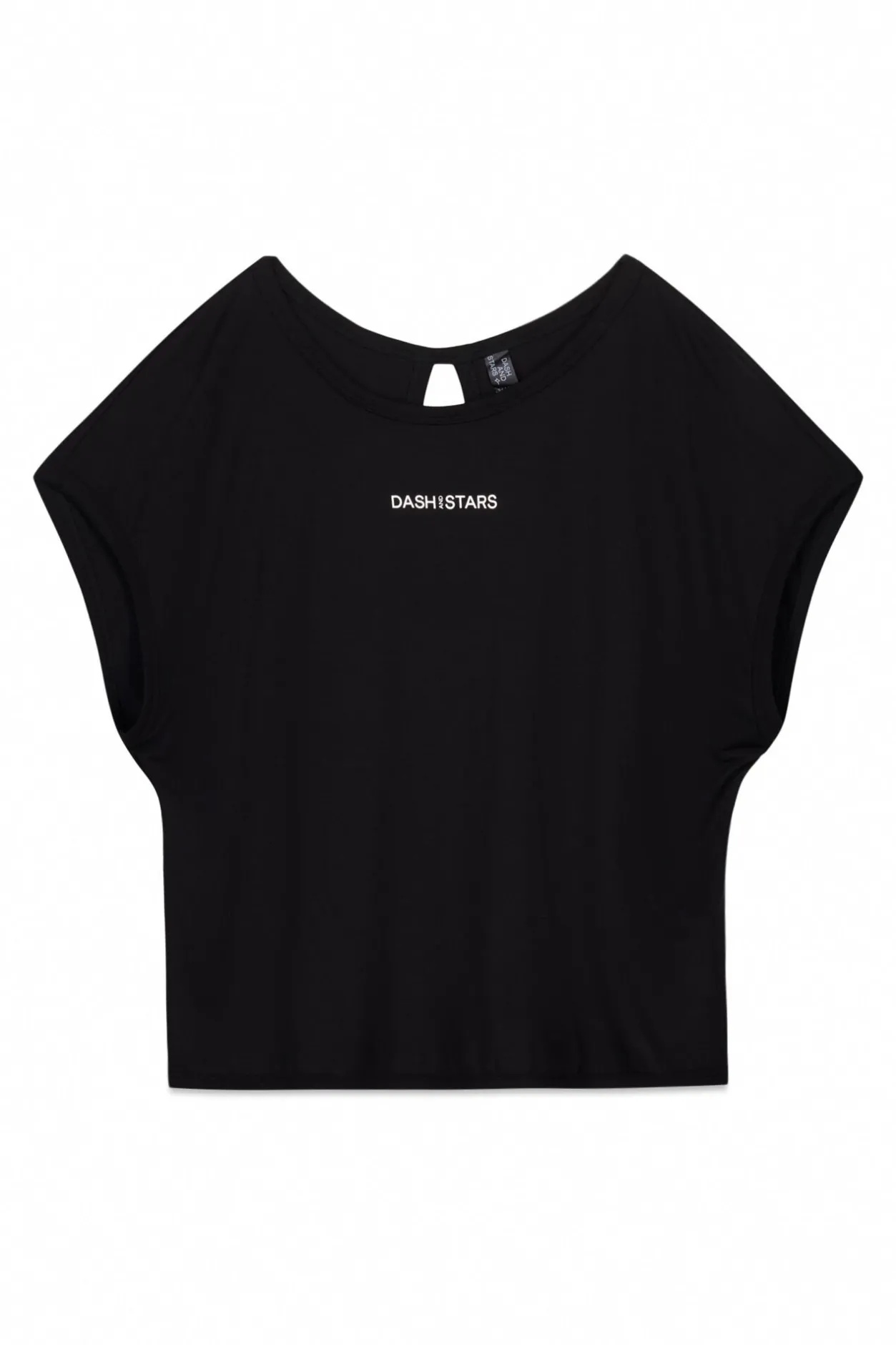 Dash and Stars Camiseta tejido extra suave negra negro Best