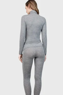 Gisela Camiseta termal cuello alto gris