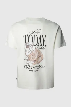 Pepe Jeans Camiseta Terry marfil Clearance