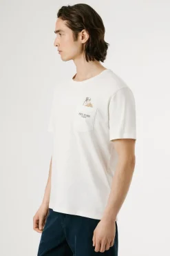 Pepe Jeans Camiseta Thansen marfil Outlet