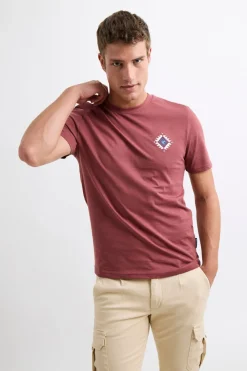 Williot Camiseta Étnica Estampado granate Outlet