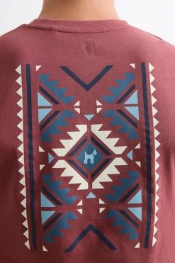 Williot Camiseta Étnica Estampado granate Outlet