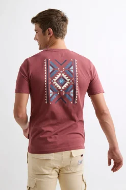 Williot Camiseta Étnica Estampado granate Outlet