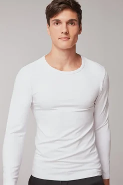 Gisela Camiseta térmica manga larga hombre blanco Clearance