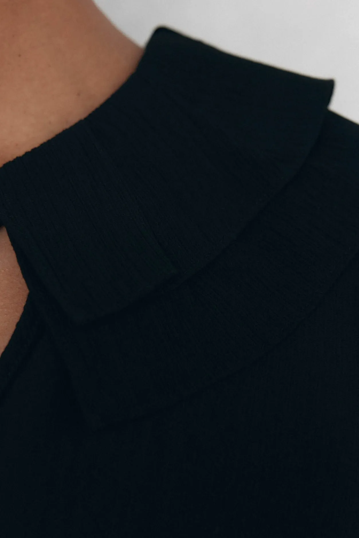 Pedro del Hierro Camiseta volantitos Negro Clearance