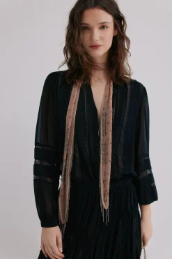 Hoss Intropia Candice. Blusa romántica Negro Outlet