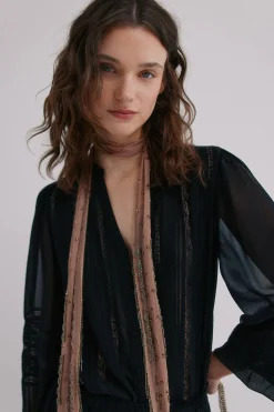 Hoss Intropia Candice. Blusa romántica Negro Outlet