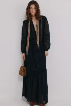 Hoss Intropia Candice. Blusa romántica Negro Outlet