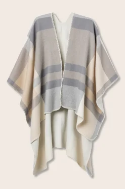 Vilanova Capa Beige de Cuadros estampado New