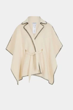 Morgan Capa con cinturón Marfil Hot