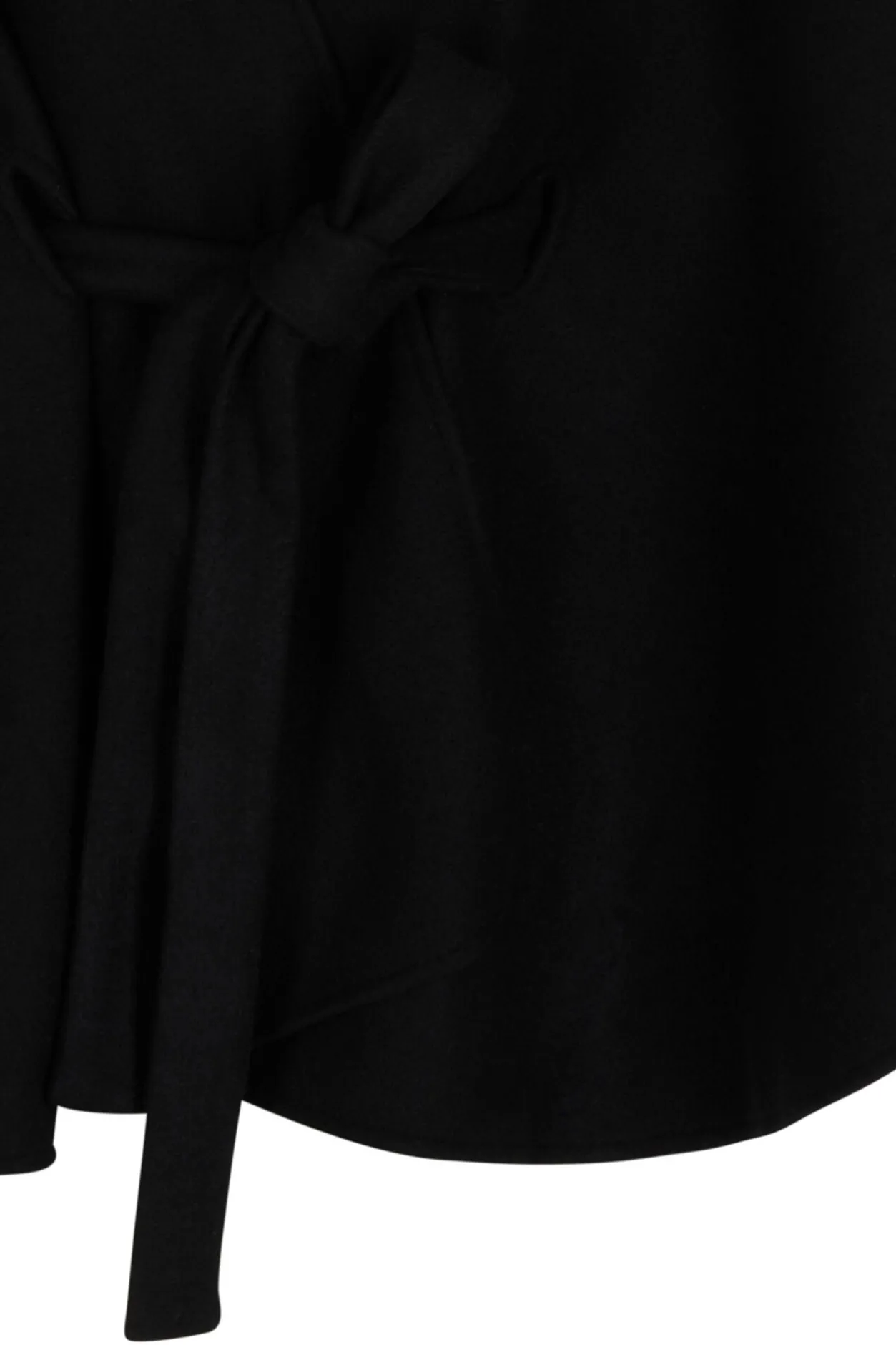 Morgan Capa con cinturón Negro