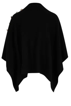 Morgan Capa con cuello alto Negro