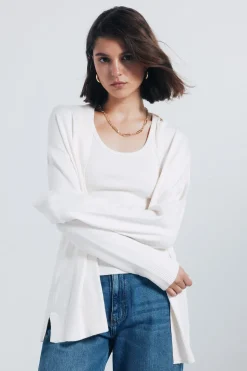 Springfield Cardigan abierto ligero nude Hot