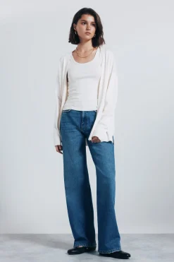 Springfield Cardigan abierto ligero nude Hot