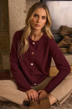 Polín Et Moi Cardigan botones Mercedes Vino Outlet