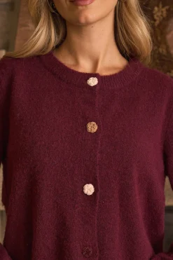 Polín Et Moi Cardigan botones Mercedes Vino Outlet