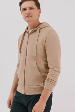 Cortefiel Cardigan con capucha Beige Outlet