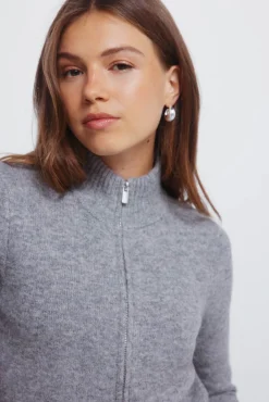 Springfield Cardigan cremallera gris Discount