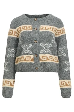 Object Cardigan lana estampado Gris Best