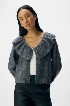 Object Cardigan lana y alpaca Gris Sale