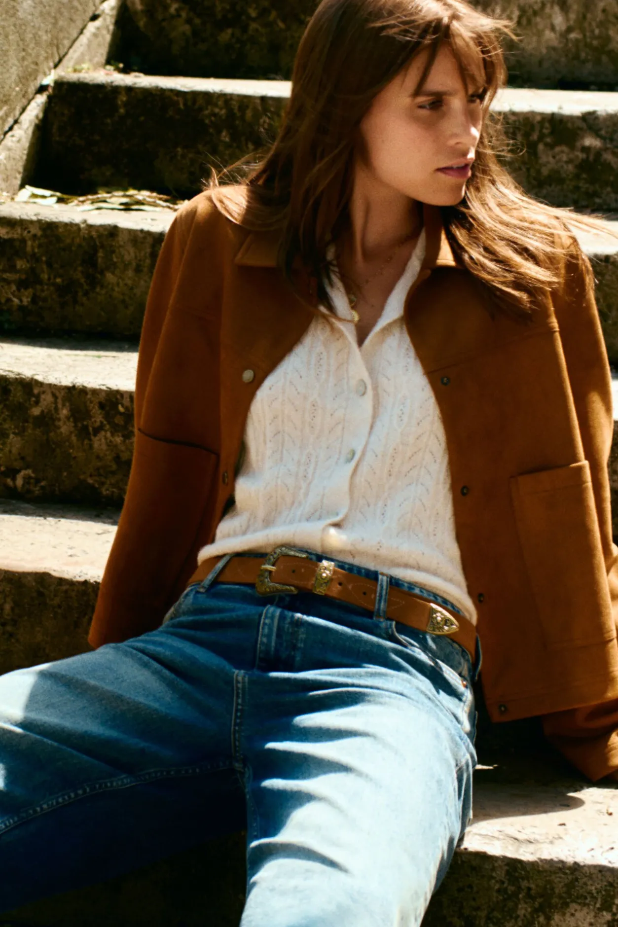 Springfield Cardigan pointelle blanco Hot