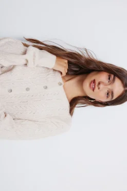 Springfield Cardigan pointelle blanco Hot