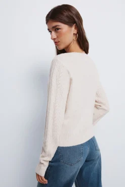 Springfield Cardigan pointelle blanco Hot