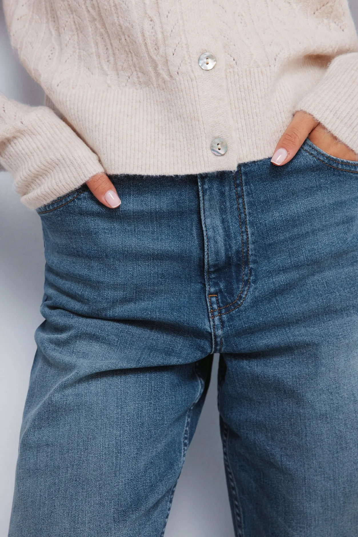 Springfield Cardigan pointelle blanco Hot