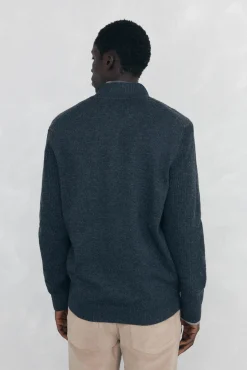 Pedro del Hierro Cardigan premium navideño algodón cierre cremallera Gris Best