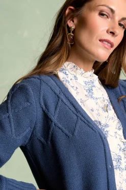 Polín Et Moi Cardigan rayas Bourget Azul Clearance