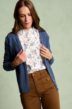 Polín Et Moi Cardigan rayas Bourget Azul Clearance