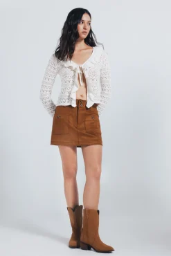 Springfield Cardigan volantes blanco Best