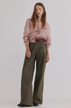 Hoss Intropia Carine. Blusa bordada Rosa