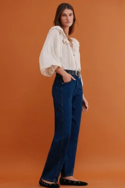 Hoss Intropia Cassandra. Blusa romántica Marfil Clearance